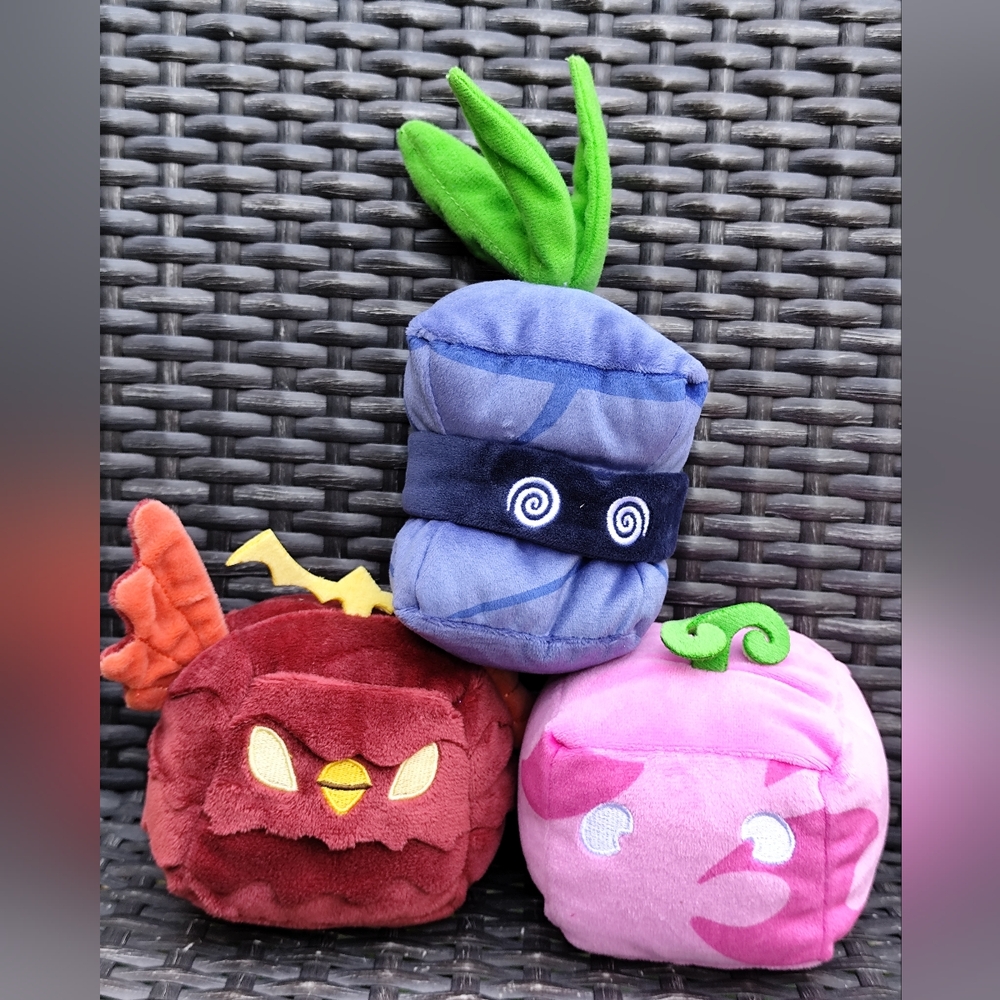 Roblox Blox Fruits 4” Plush LOT OF 3